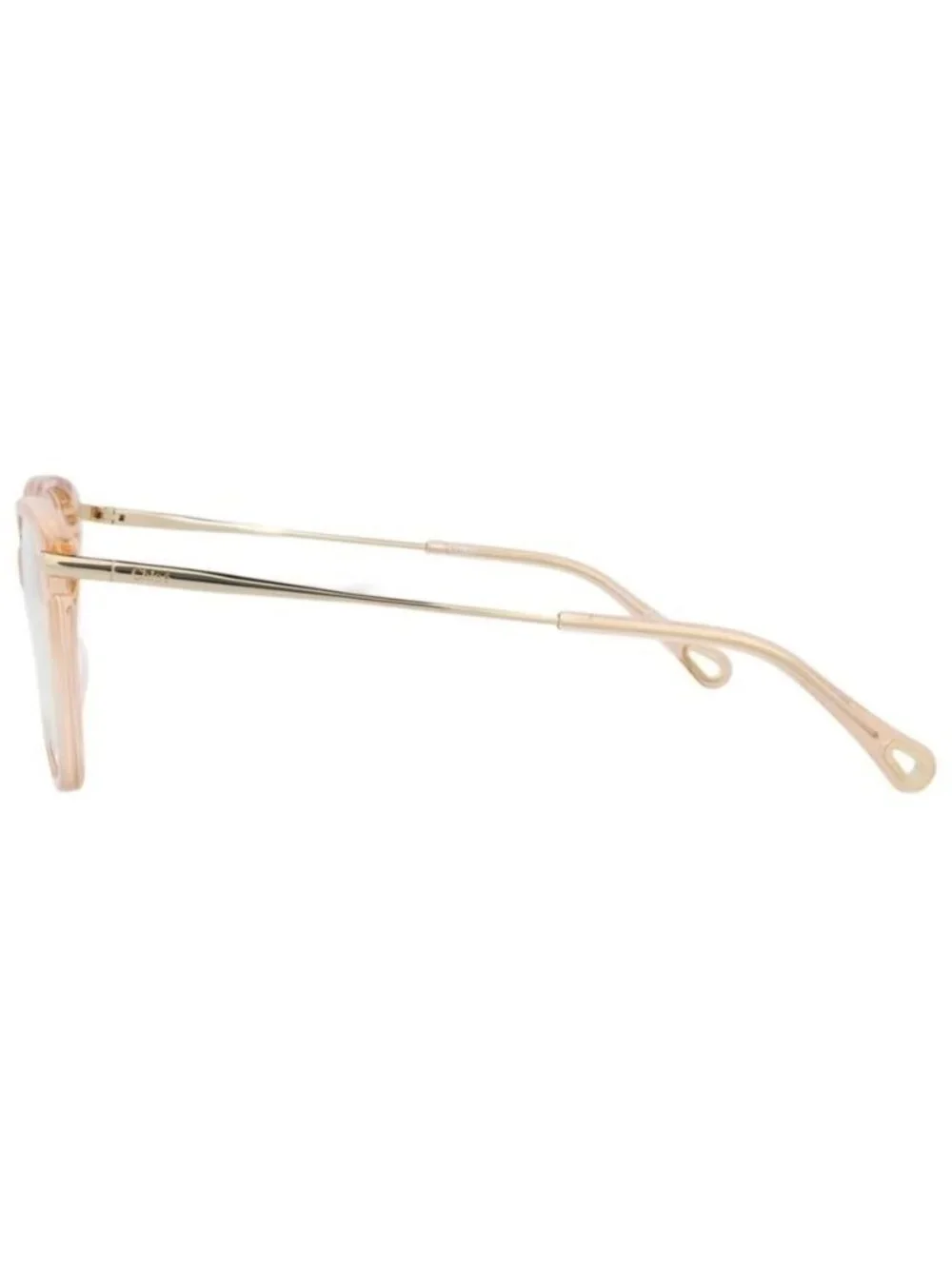 New Chloé Womens Cat Eye Pink Gold Transparent Fashion Designer Eyeglasses